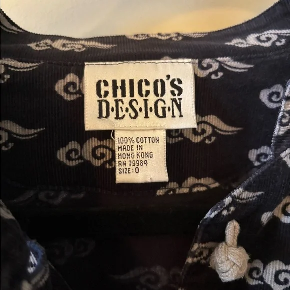 Chico's  VINTAGE 1990’s Button Up - Unique, Cotton, RARE, Retired, Retro - Picture 2 of 6